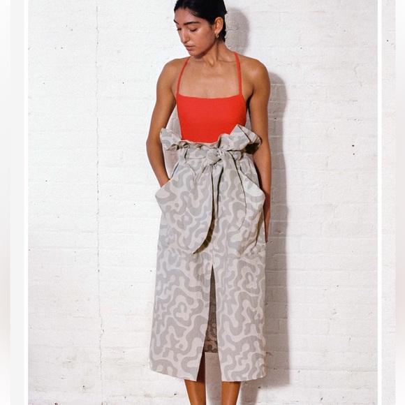 Mara Hoffman Dresses & Skirts - Mara Hoffman Kayleen Grey Paperbag Skirt